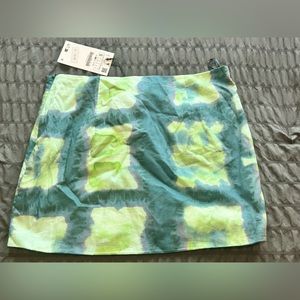New Zara tie dye mini skirt size small